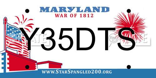 Y35DTS Maryland License Plate