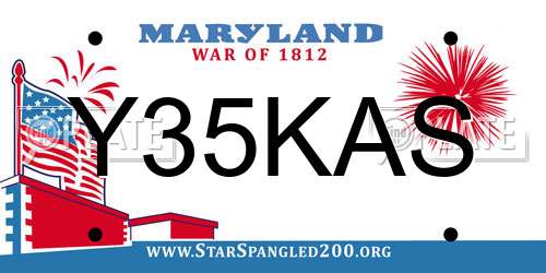 Y35KAS Maryland License Plate