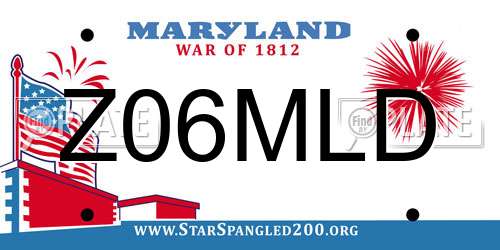 Z06MLD Maryland License Plate