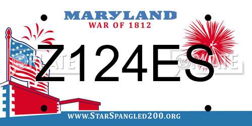 Z124ES Maryland License Plate