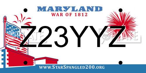 Z23YYZ Maryland License Plate