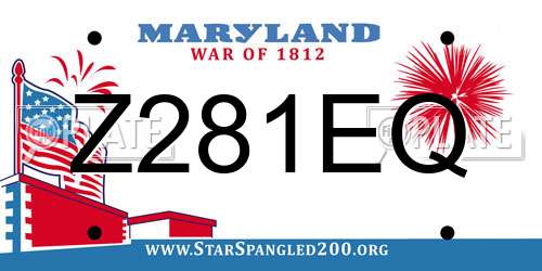 Z281EQ Maryland License Plate