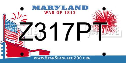 Z317PT Maryland License Plate