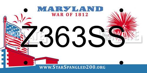 Z363SS Maryland License Plate