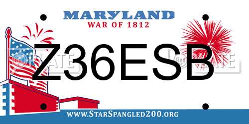 Z36ESB Maryland License Plate