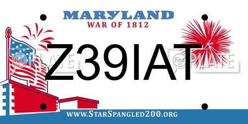 Z39IAT Maryland License Plate