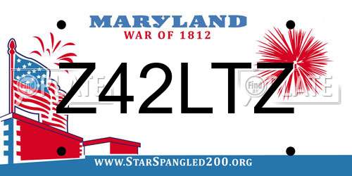 Z42LTZ Maryland License Plate