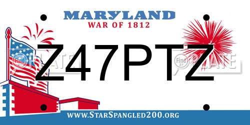 Z47PTZ Maryland License Plate