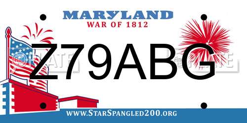 Z79ABG Maryland License Plate
