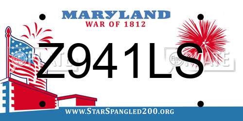 Z941LS Maryland License Plate