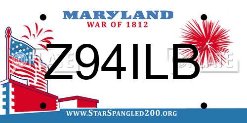 Z94ILB Maryland License Plate