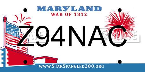 Z94NAC Maryland License Plate