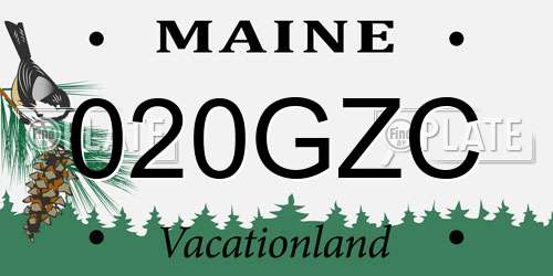 020GZC Maine License Plate