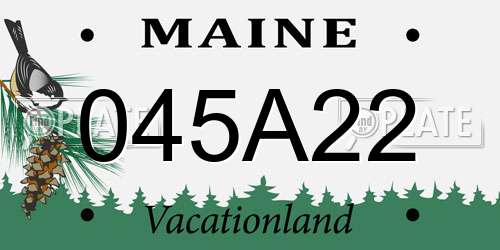045A22 Maine License Plate