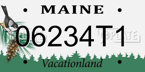 06234T1 Maine License Plate