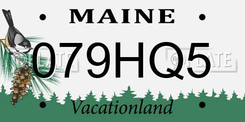 079HQ5 Maine License Plate