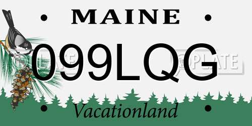 099LQG Maine License Plate