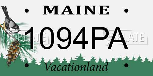 1094PA Maine License Plate