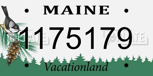 1175179 Maine License Plate