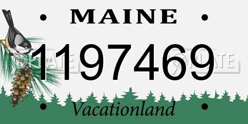 1197469 Maine License Plate