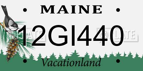 12GI440 Maine License Plate