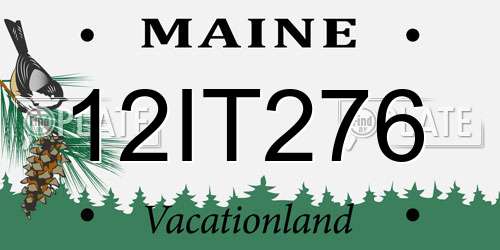 12IT276 Maine License Plate