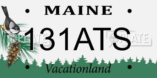 131ATS Maine License Plate