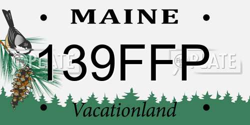 139FFP Maine License Plate