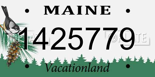 1425779 Maine License Plate