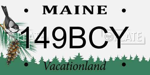 149BCY Maine License Plate