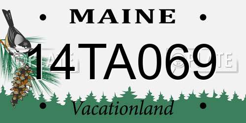 14TA069 Maine License Plate