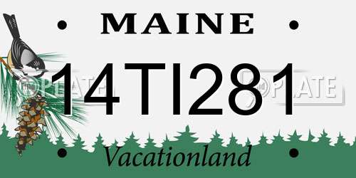 14TI281 Maine License Plate