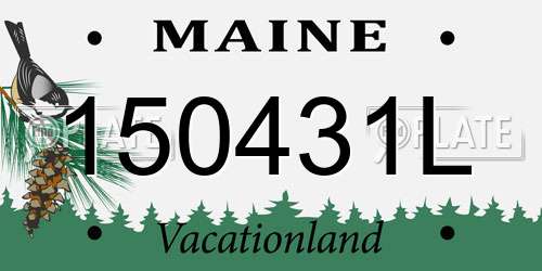 150431L Maine License Plate