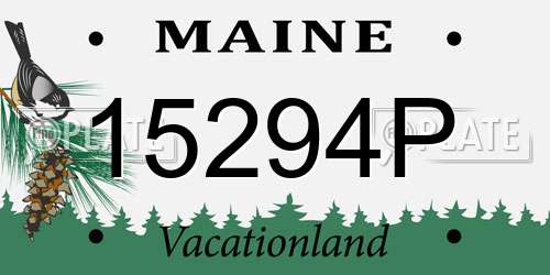 15294P Maine License Plate