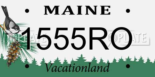 1555RO Maine License Plate