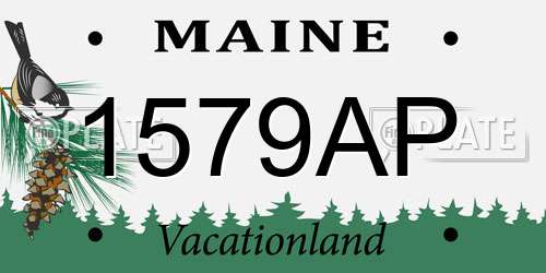 1579AP Maine License Plate