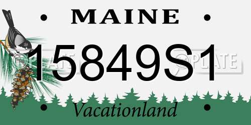 15849S1 Maine License Plate