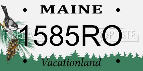 1585RO Maine License Plate