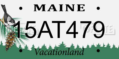 15AT479 Maine License Plate