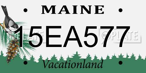 15EA577 Maine License Plate
