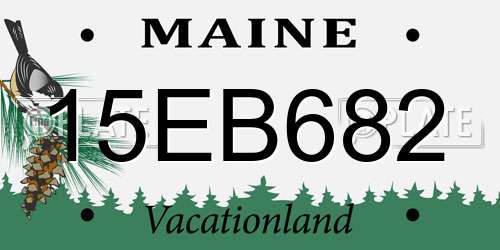 15EB682 Maine License Plate