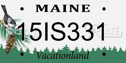 15IS331 Maine License Plate