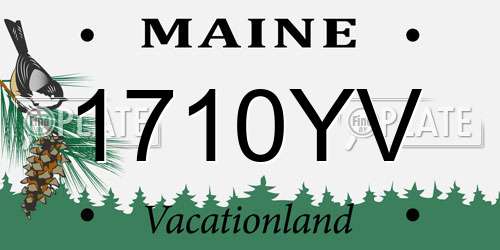 1710YV Maine License Plate
