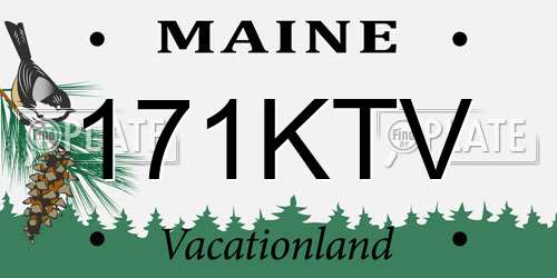 171KTV Maine License Plate