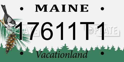 17611T1 Maine License Plate