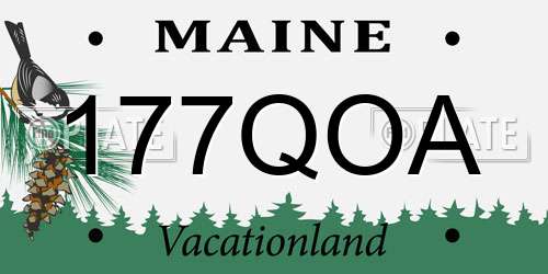 177QOA Maine License Plate