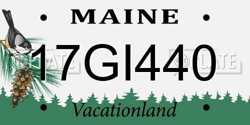 17GI440 Maine License Plate