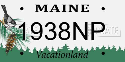 1938NP Maine License Plate