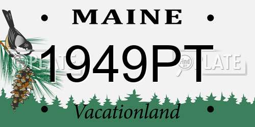 1949PT Maine License Plate