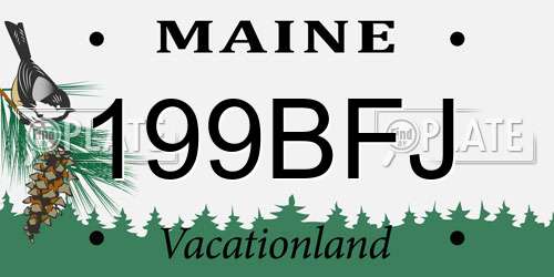 199BFJ Maine License Plate